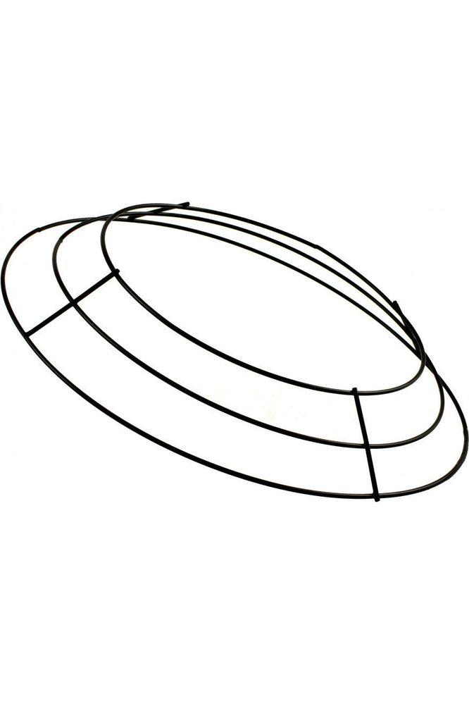 10-inch Plain Wire Wreath Form: 3 Wire Black Frames