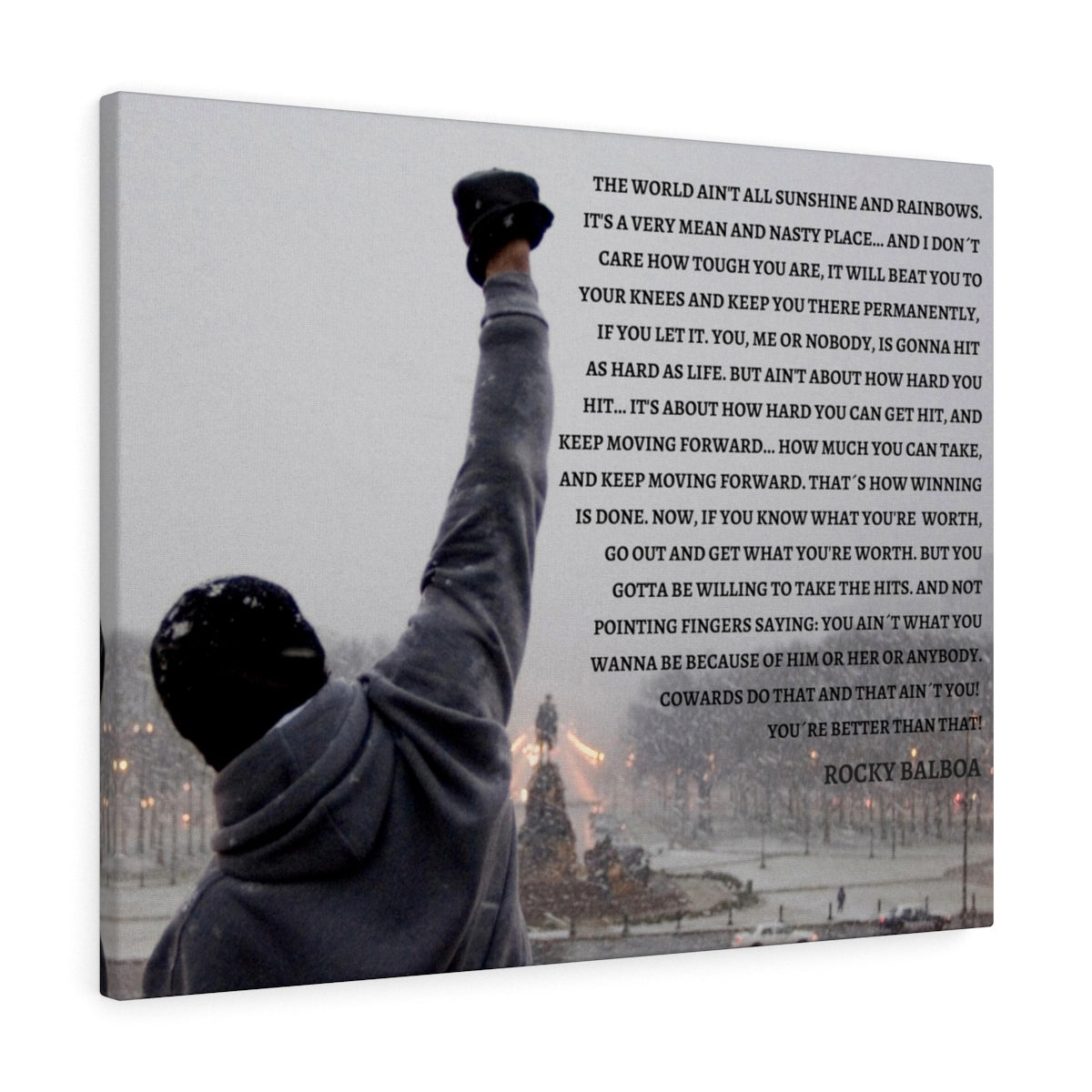 ROCKY BALBOA MOVIE Classic Framed Canvas FRAMED WALL ART