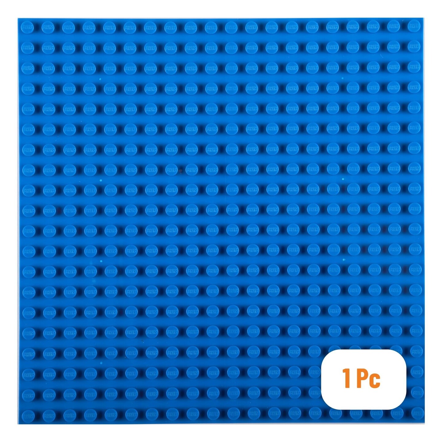 Strictly Briks Classic Big Briks Stackable Baseplates, Large Pegs for Ages 3-14, 100% Compatible with All Major Brands, Blue, 1 Piece, 13.75" x 16.25" Inches