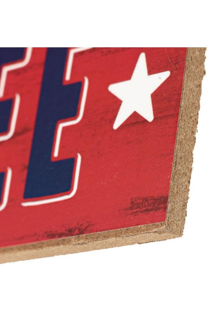 12&#x22; Wooden Sign: Freedom Ain&#x27;t Free