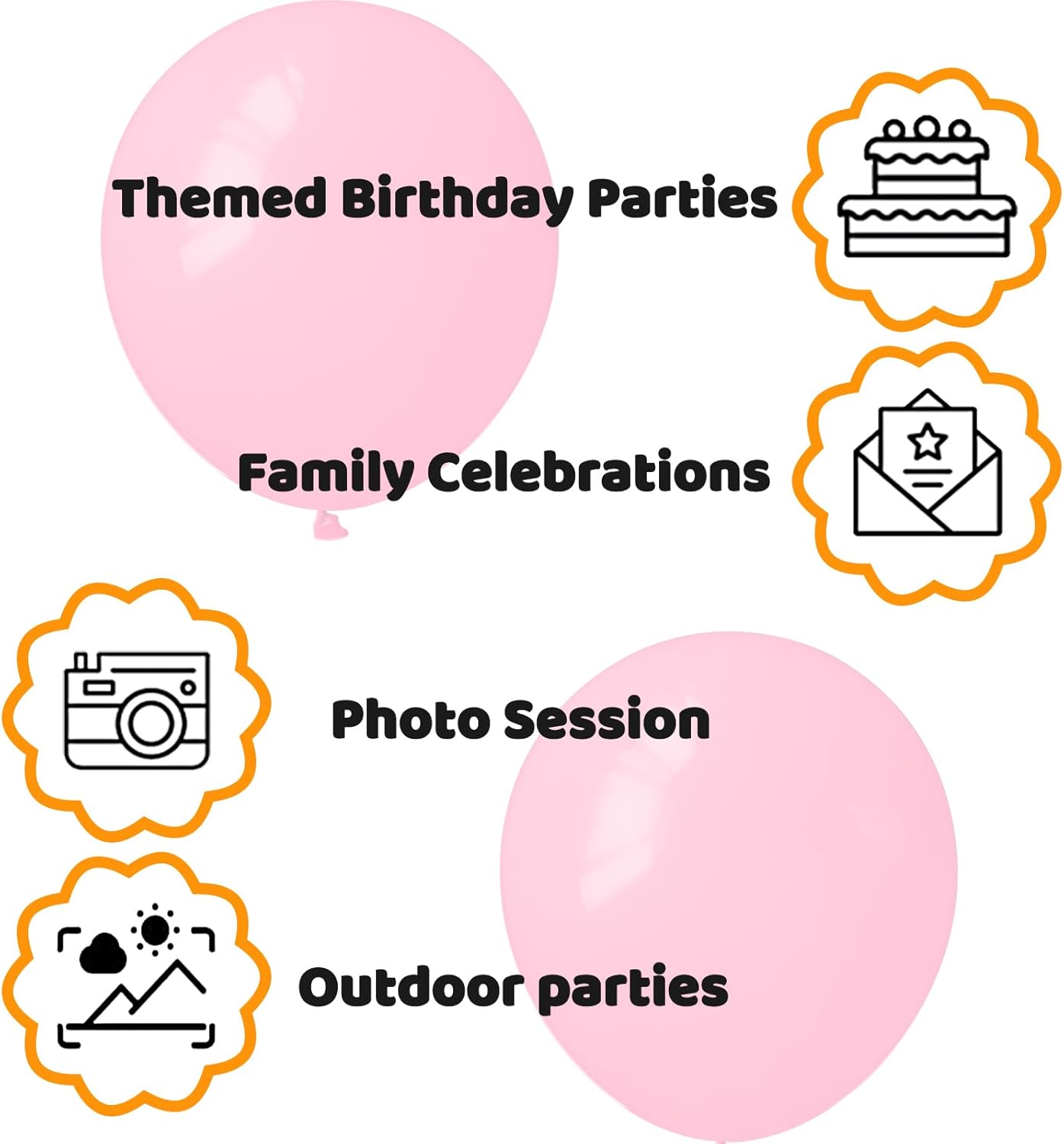 Hot Pink Balloon 12 inch, Hot Pink Latex Balloons