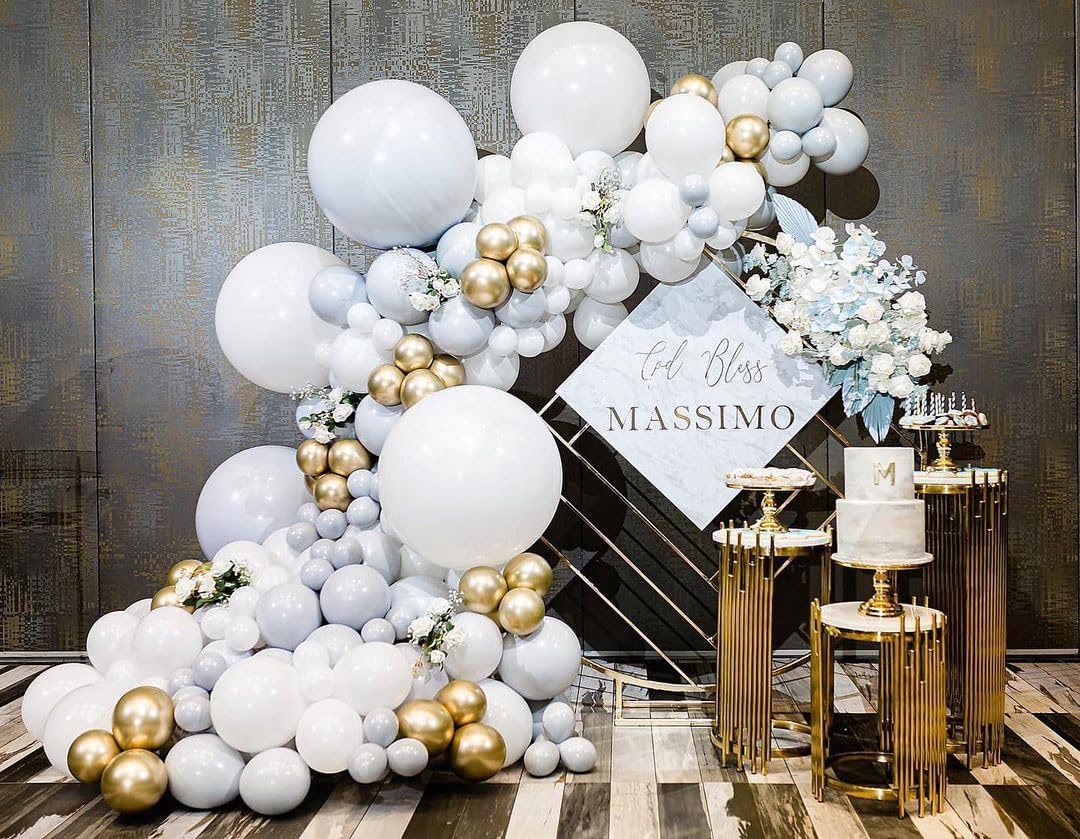 White Giant Balloons 36 Inch - 8 Pack Jumbo White Balloons Large Round White Latex Balloons for Photo Shoot Birthday Baby Shower Wedding Party Decorations