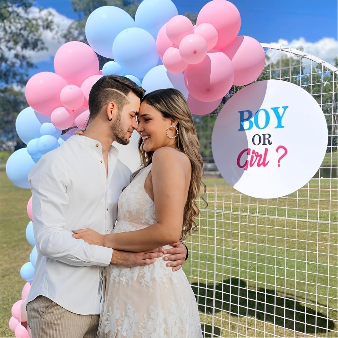 Pink and Blue Party Balloons,Pink Blue Latex Balloons 50 Pcs 12 inch Blue and Pink Gender Reveal Party Balloons for Gender Reveal Wedding Engagement Birthday Parties Baby Shower Decoration