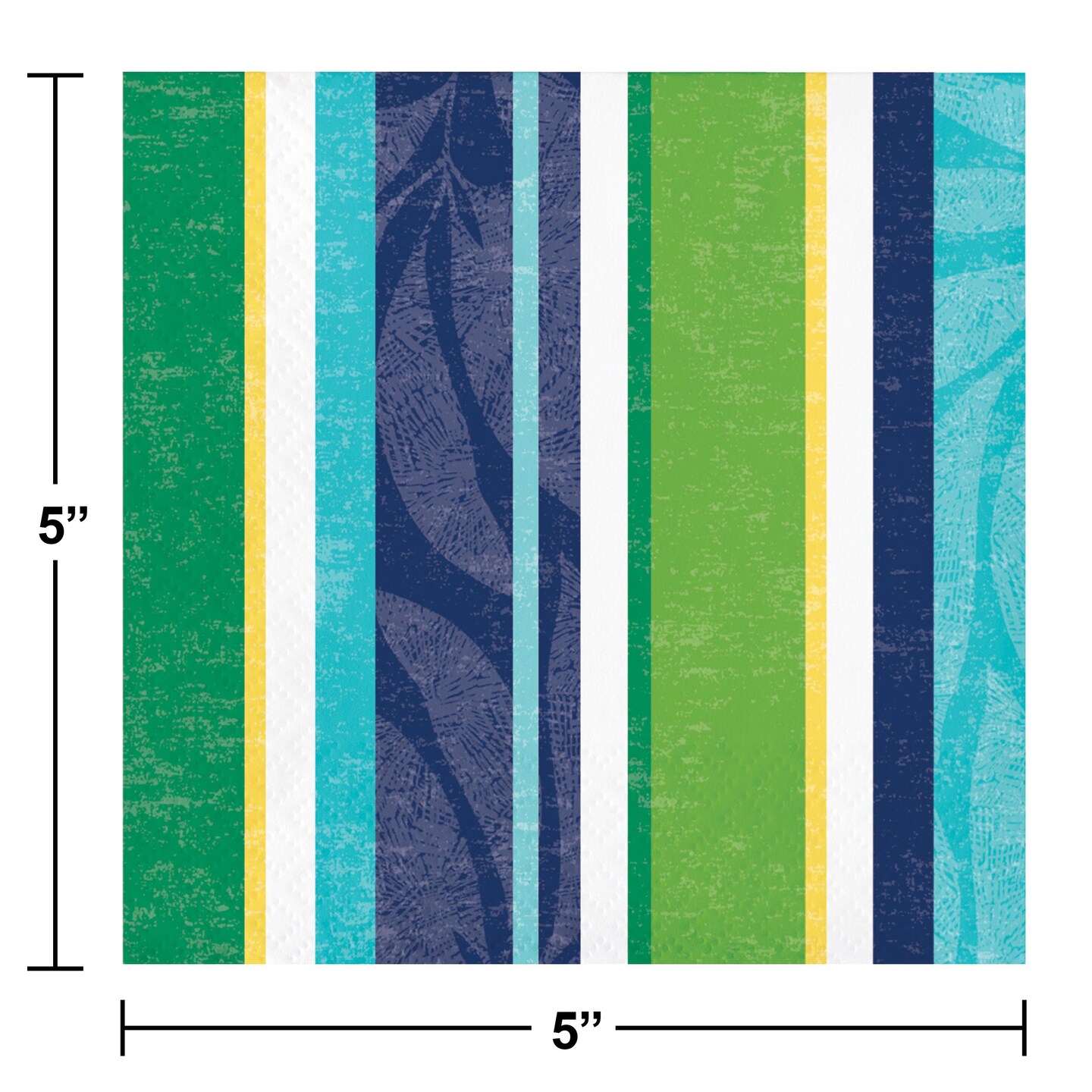 288 pc Bulk Peaceful Palms 24 pc Bulk 2ply Beverage Napkin