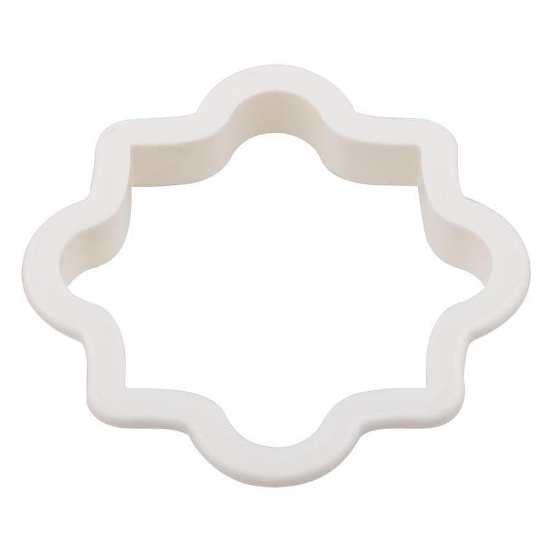 4 PC Plastic Frame Pattern Shape Cookie Cutters Set