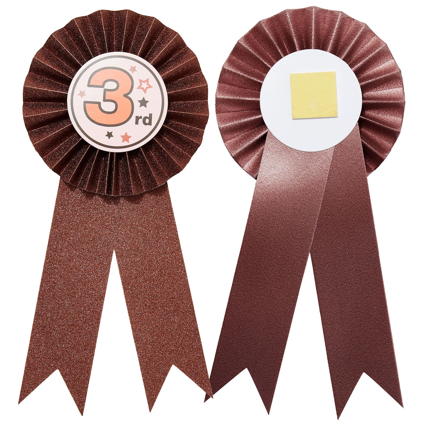 24-Pack Award Ribbons, 1st, 2nd, and 3rd Place Recognition Awards, Rosette Victory Ribbons for Sports Event, Spelling Bees, School Science Fairs, Talent Shows Contest (Gold, Silver, Bronze)
