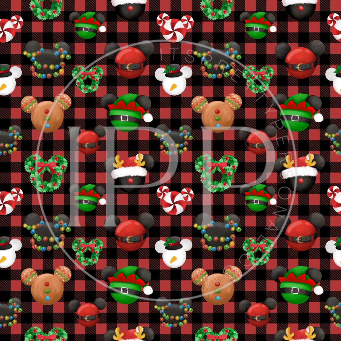 #577 Classic Christmas  12x12 Pattern Vinyl