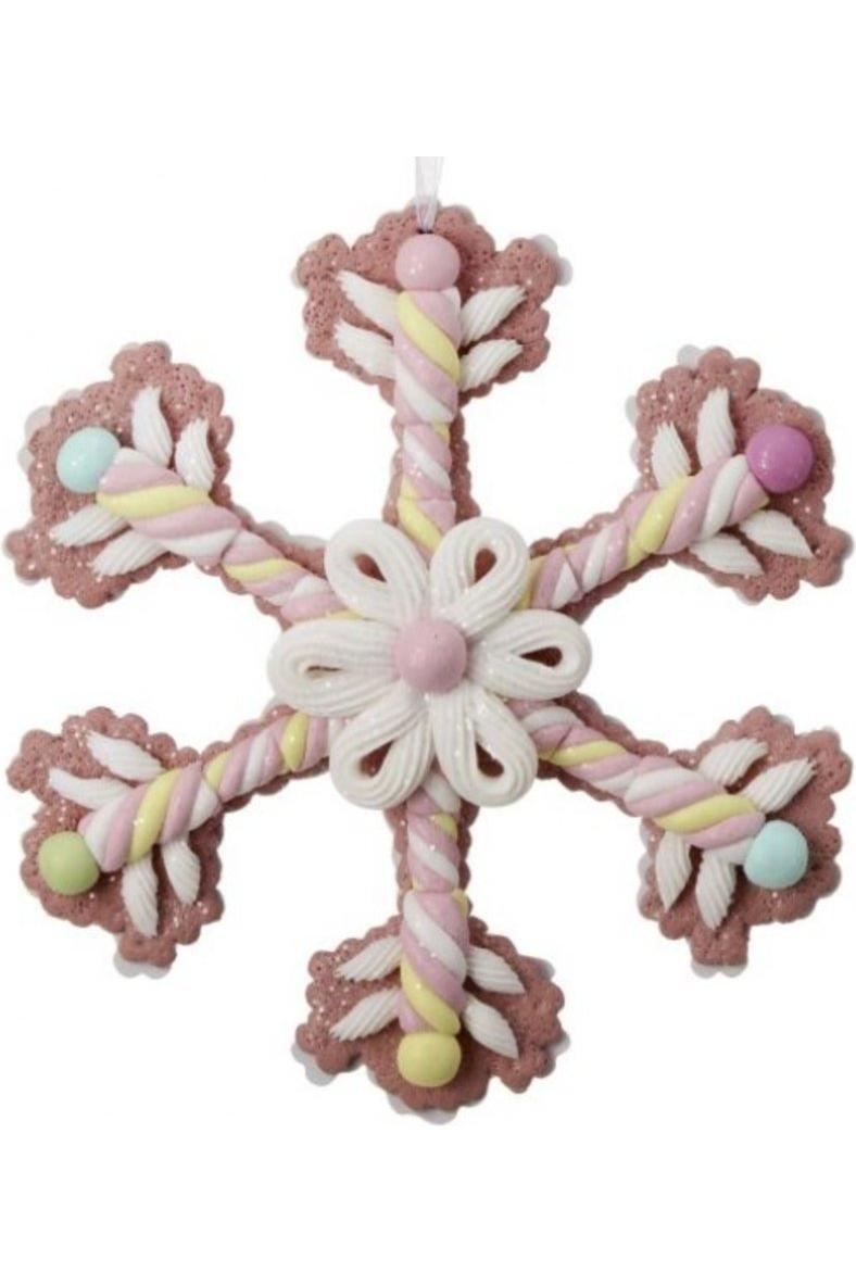 8&#x22; Claydough Candy Snowflake Ornament