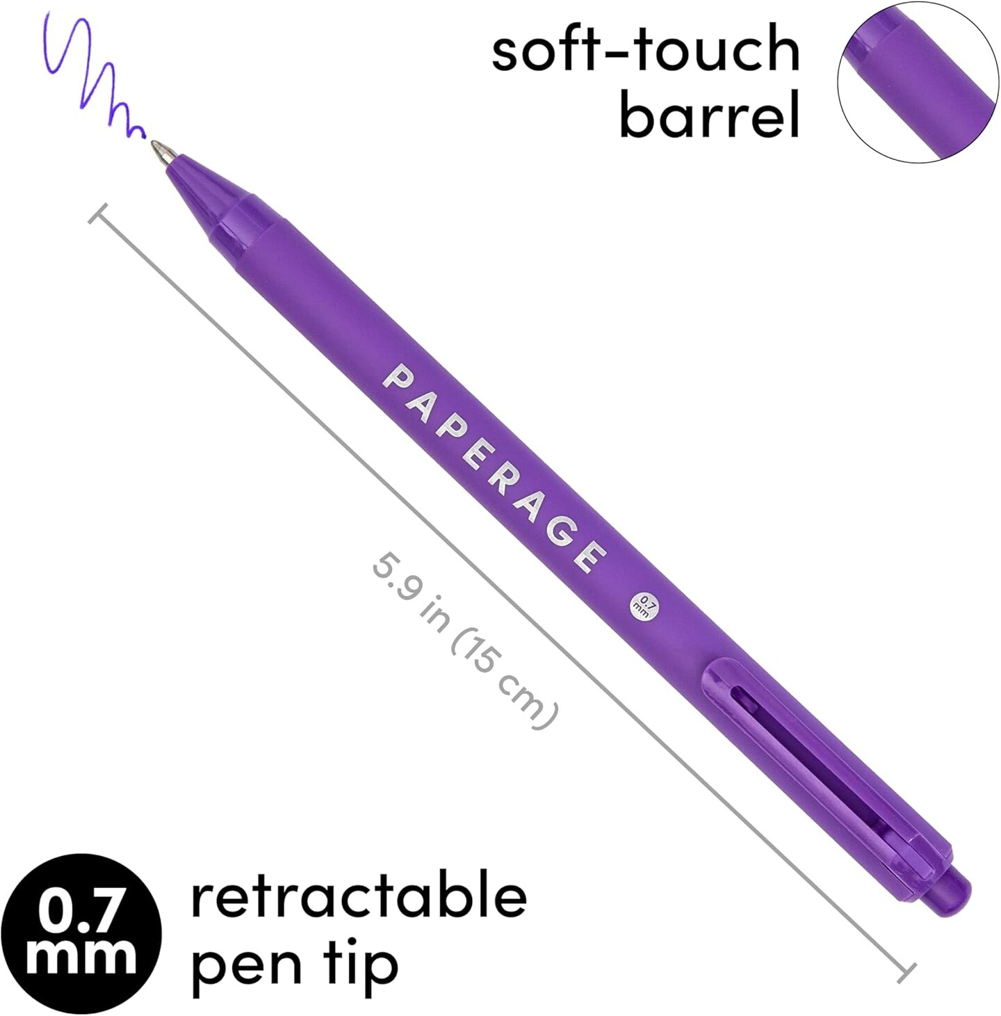 Gel Pens With Retractable Medium Point (0.7mm), 20 Pack Colored Gel Pens, Assorted Colors, Smooth Writing Pens For Journals, Notebooks, Note Pads, Drawing, Office &#x26; School Supplies