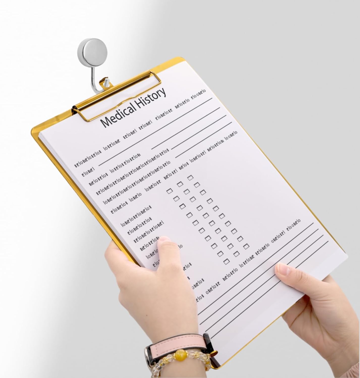 2 Pack Metal Clipboards, Stainless Steel Clip Board with Low Profile Clip, A4 Letter Size File Holder for Office, School, Hospital, Laboratory, Jobsite, Warehouses, Hotel, Restaurant