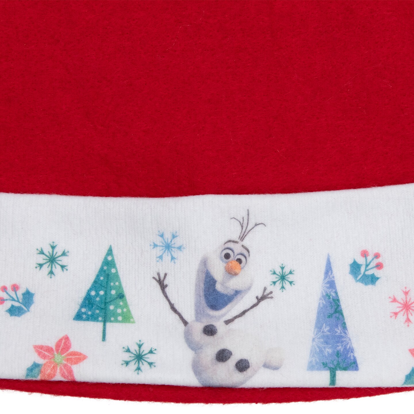 Disney Olaf from Frozen Child Santa Claus Christmas Hat - Medium - 17&#x22; - Red