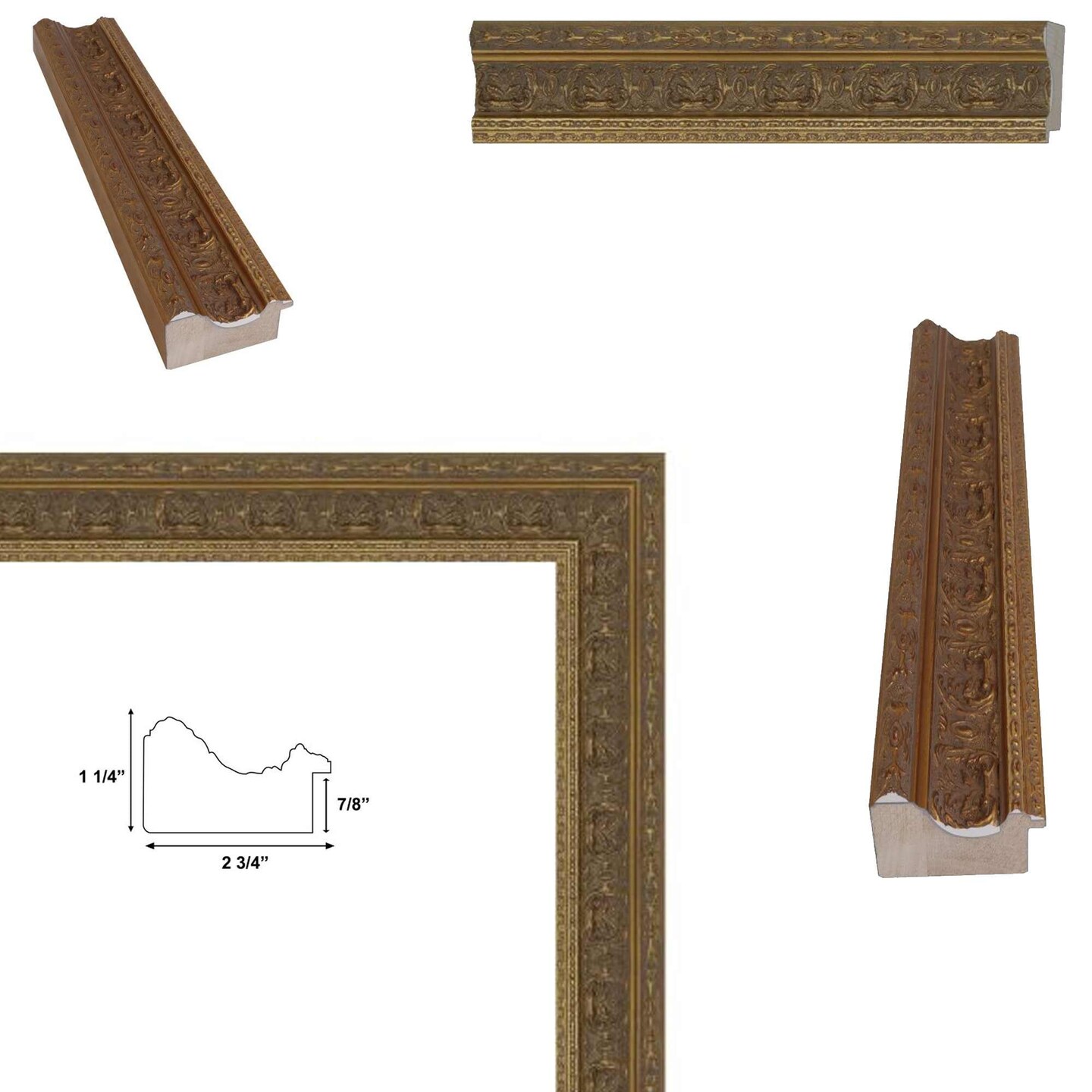 Wide Sistine Chapel Gold Italian Picture Frame 16x20 frame