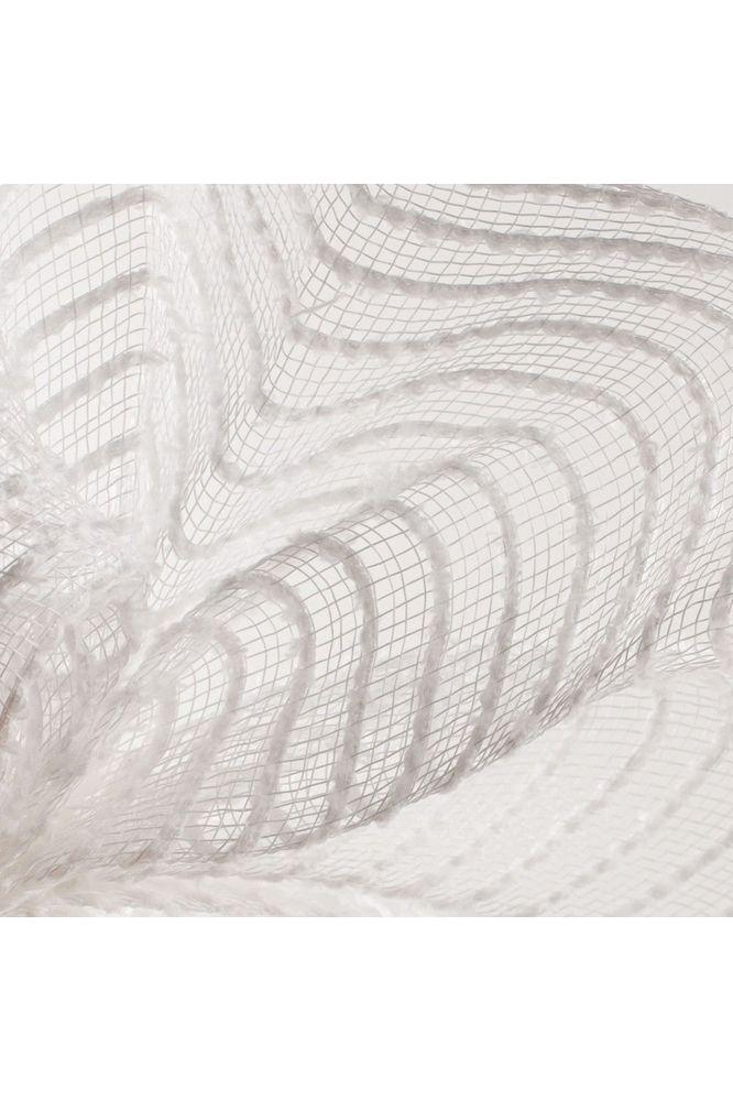 10&#x22; Snowdrift Deco Mesh: White (10 Yards)