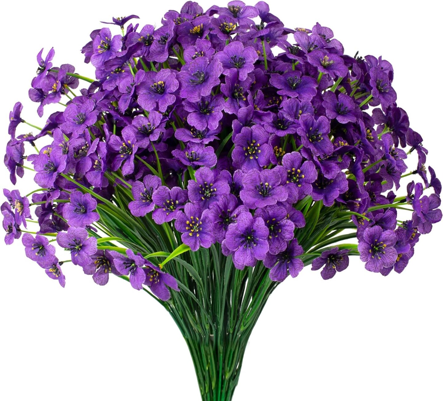 15 Bundles Summer Bushes Artificial Flowers UV Resistant Outdoor