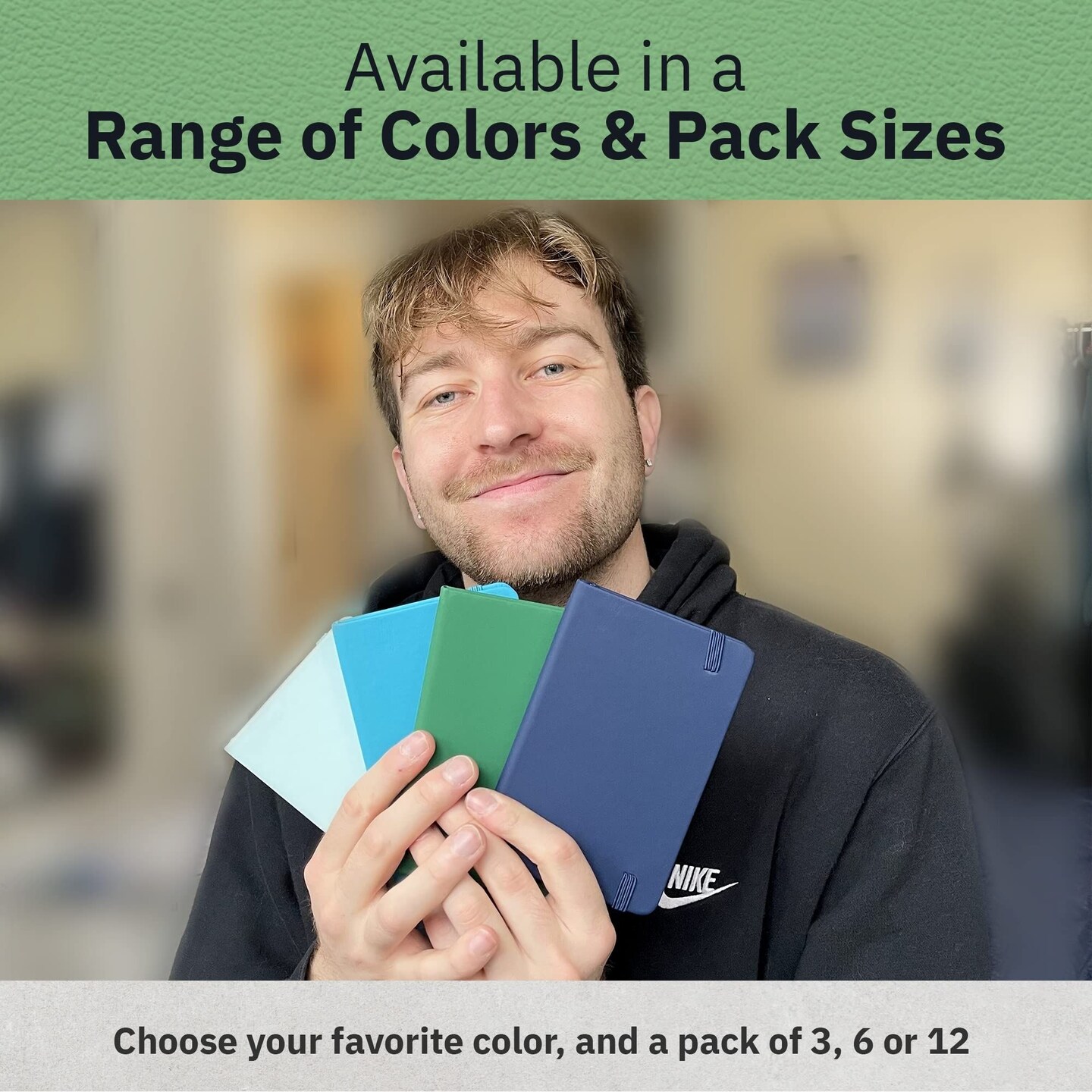 Simply Genius A6 Pocket Size Mini Notebooks with Hardcover - Ruled Small Journal Set for School, Home &#x26; Office - 124 pages (3.7&#x22; x 5.7&#x22;) with Inner Pocket (Turquoise, 6 Pack)
