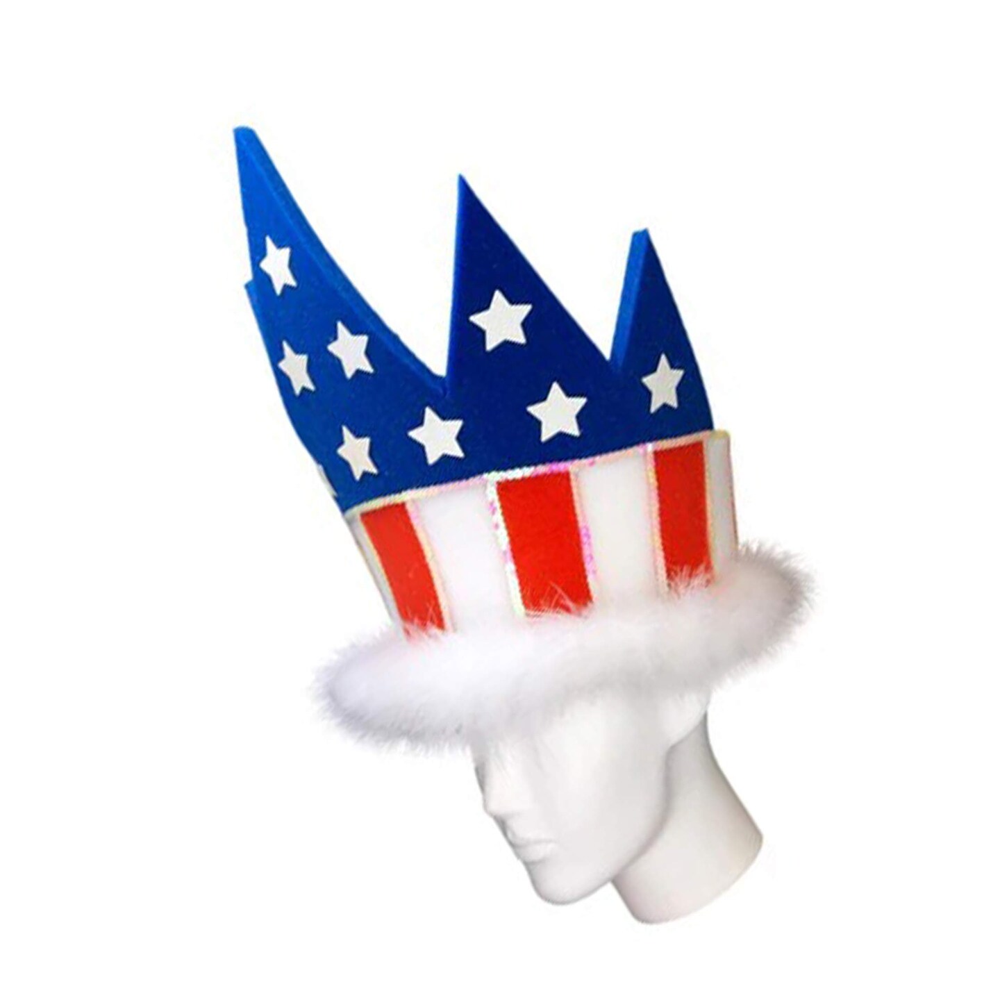 USA Crown Hat Patriotic &#x26; Regal Party Accessory