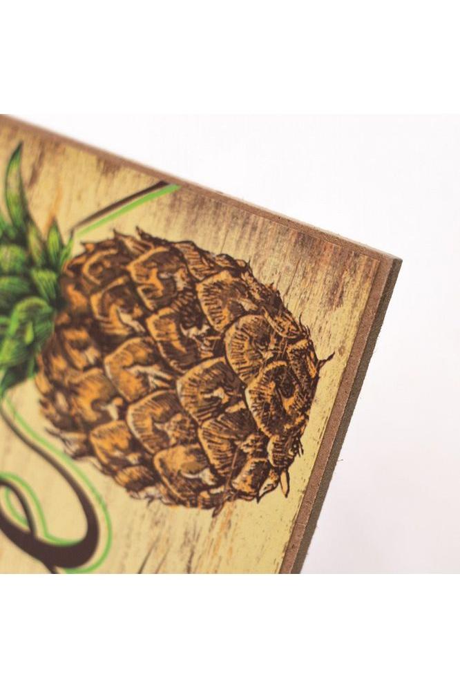 12&#x22; Wooden Sign: Welcome Pineapple