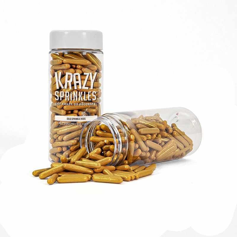 Metallic Gold Rods Sprinkles