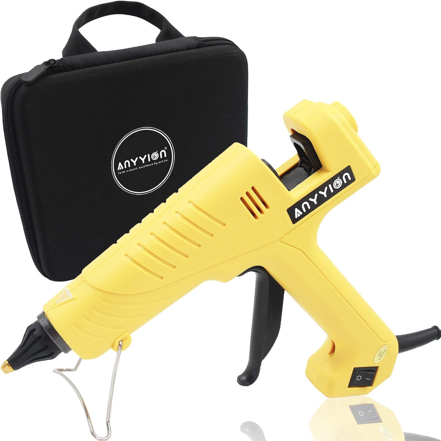 200W Industrialt Glue Gun – High-Output Hot Melt Glue Gun – Professional Grade Hot Glue Gun for Carpentry, Repairs & Remodeling