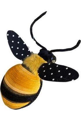 6.25&#x22; Hanging Fabric Bumblebee