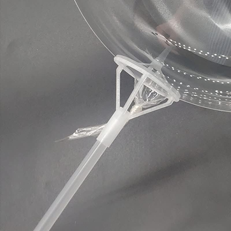 30pcs Balloon Sticks with Cups, 16" Clear Bobo Holders – Party, Wedding & Baby Shower Decor