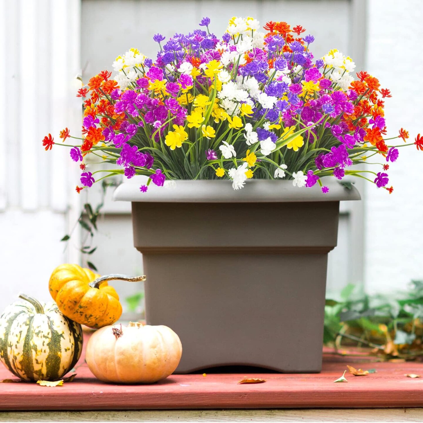 Artificial Flowers, 20 Bundles Outdoor Summer Bouquets Fake Flowers