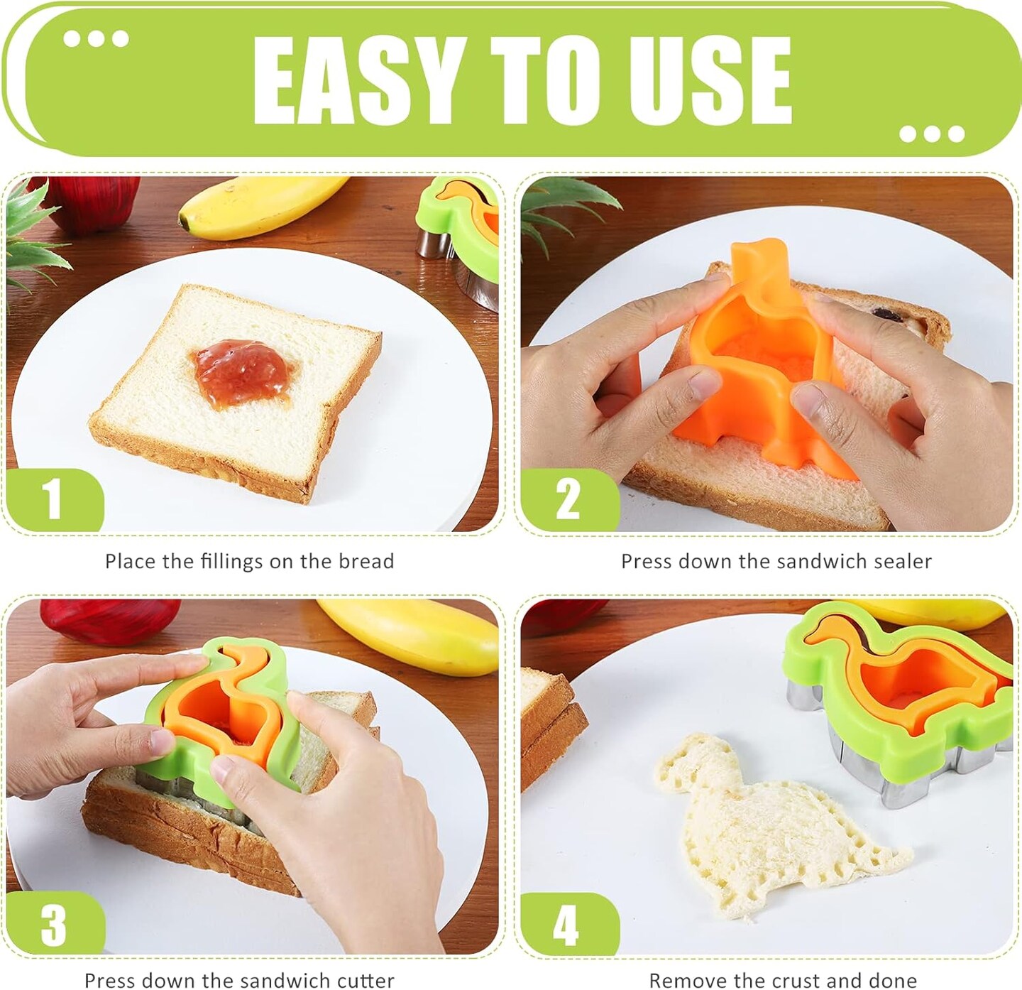 Sandwich Cutter and Sealer Set 24 Pieces