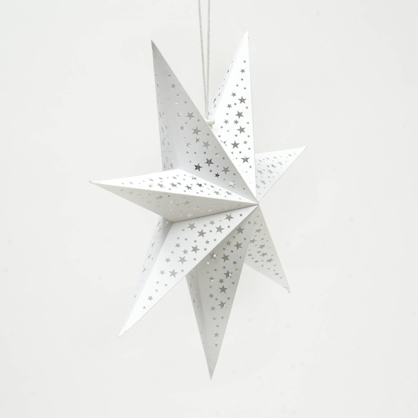 Handmade Paper Star 60 Cm (Dia) - White