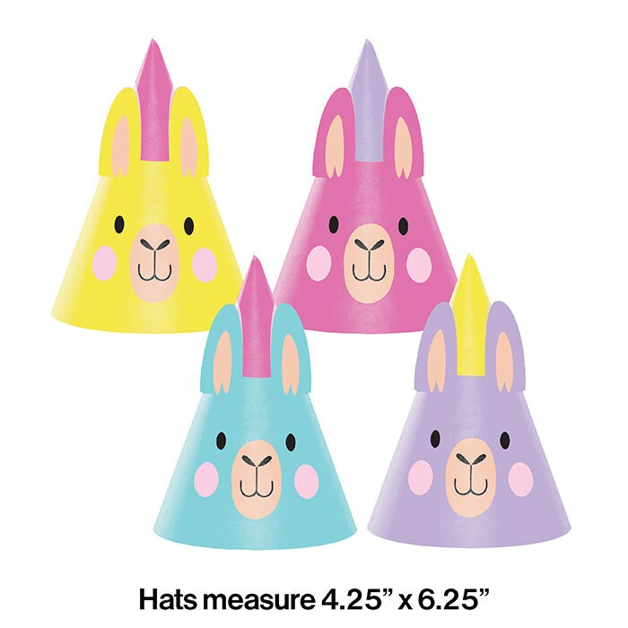 48 pc Bulk Llama Party Party Hats