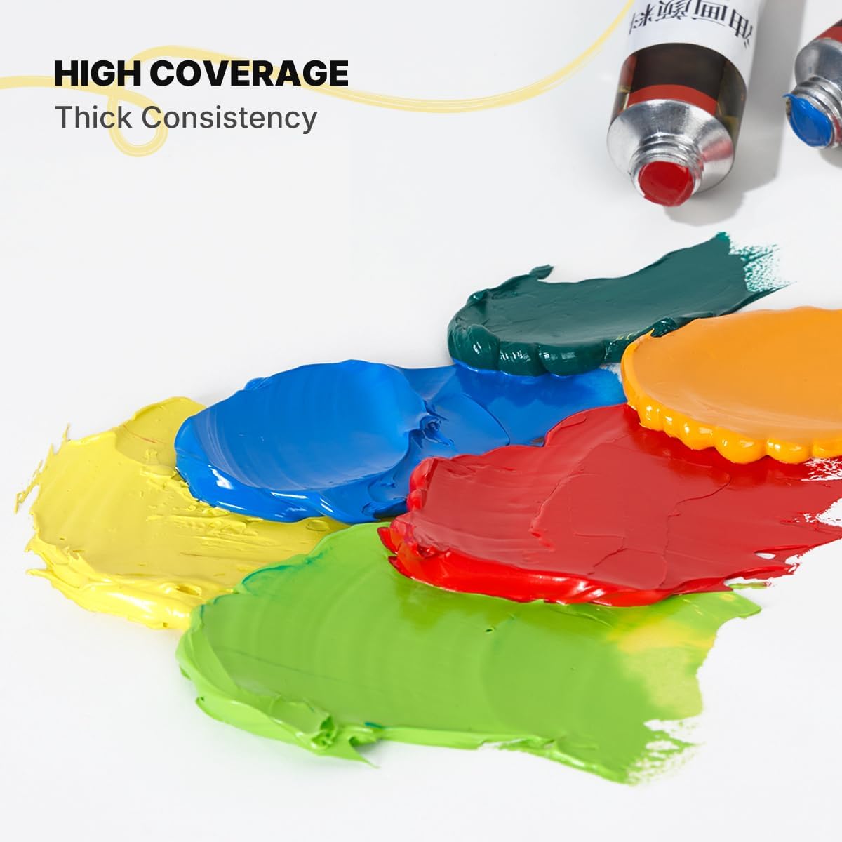 Oil Paint,24 x 20 ml / 0.67 oz, Vibrant Colors, Non-Toxic Oil Paints for Adult Beginners Professional Canvas Painting