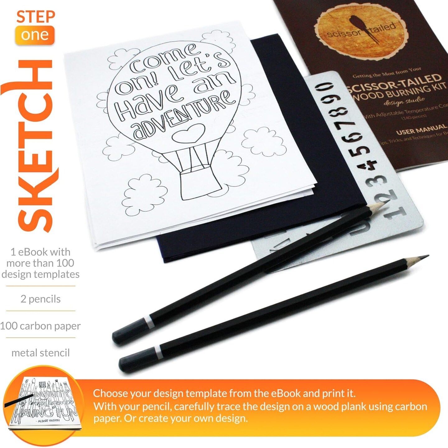 Beginners Wood Burning Kit 140 Pieces. Best Gift Idea for Art &#x26; Craft Kit Lovers. Woodburning DIY Hobby Kits With 9 Large Wooden Plaques To Make Unique Wood Burning Projects