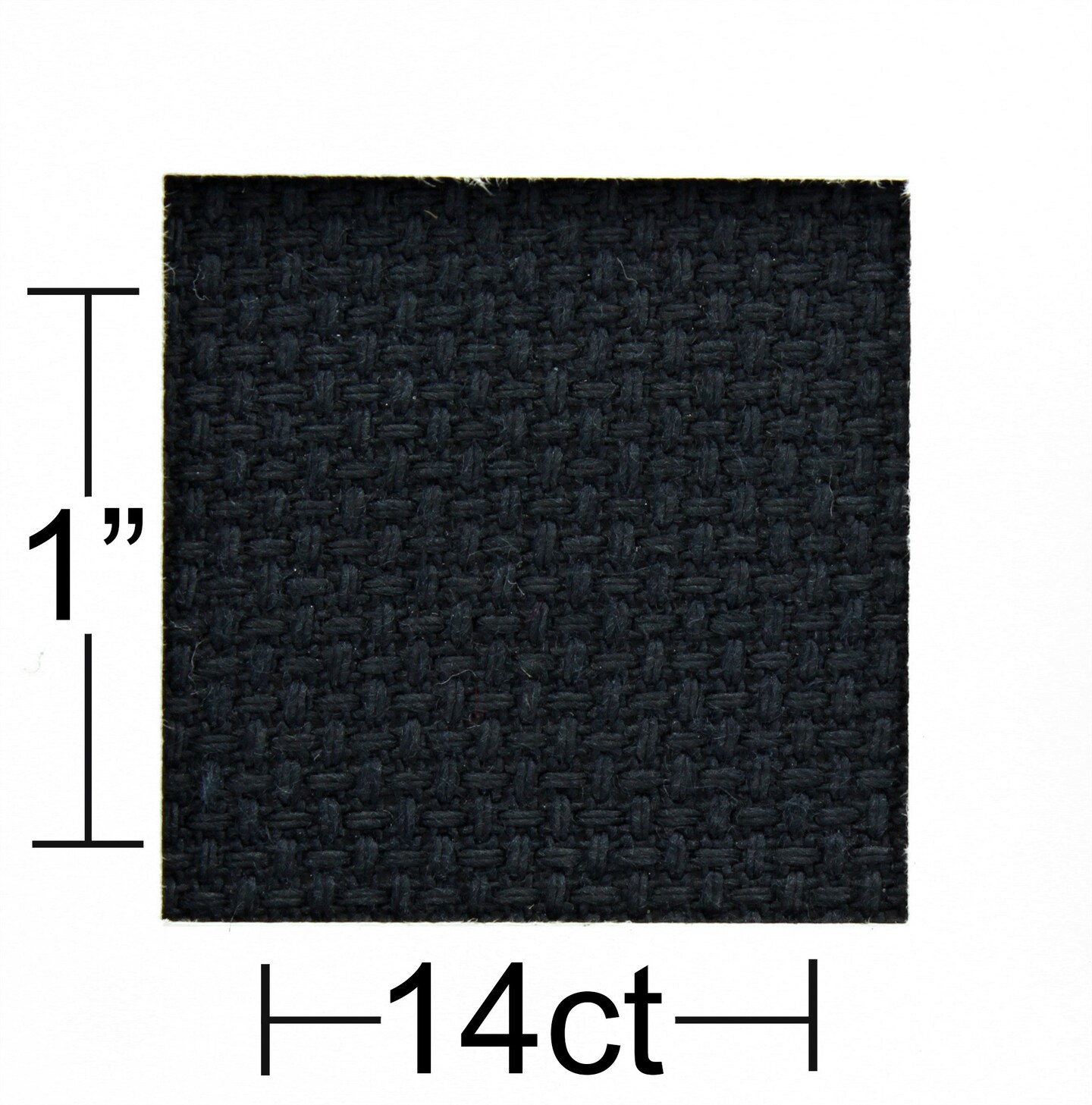 Essentials By Leisure Arts  Aida Cloth, 14 count, 30&#x22; x 36&#x22;, Black cross stitch fabric for embroidery, cross stitch, machine embroidery and needlepoint