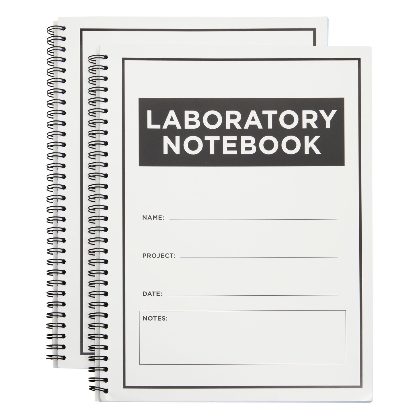 Carbonless Laboratory Notebook with 100 Sheets, Engineering Paper (8.5x11 In, 2 Pack)