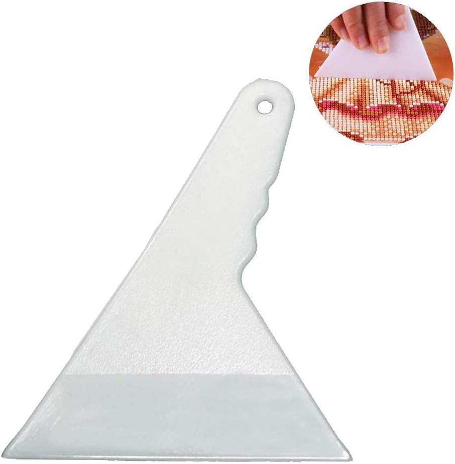 6Pcs 5D Diamond Fix Adjustment Tools Aligning Repair Accessories Tools Scraper Modifier to Adjust Diamonds for Diamond DIY Cross Embroidery Stitch Kits for Adults, White