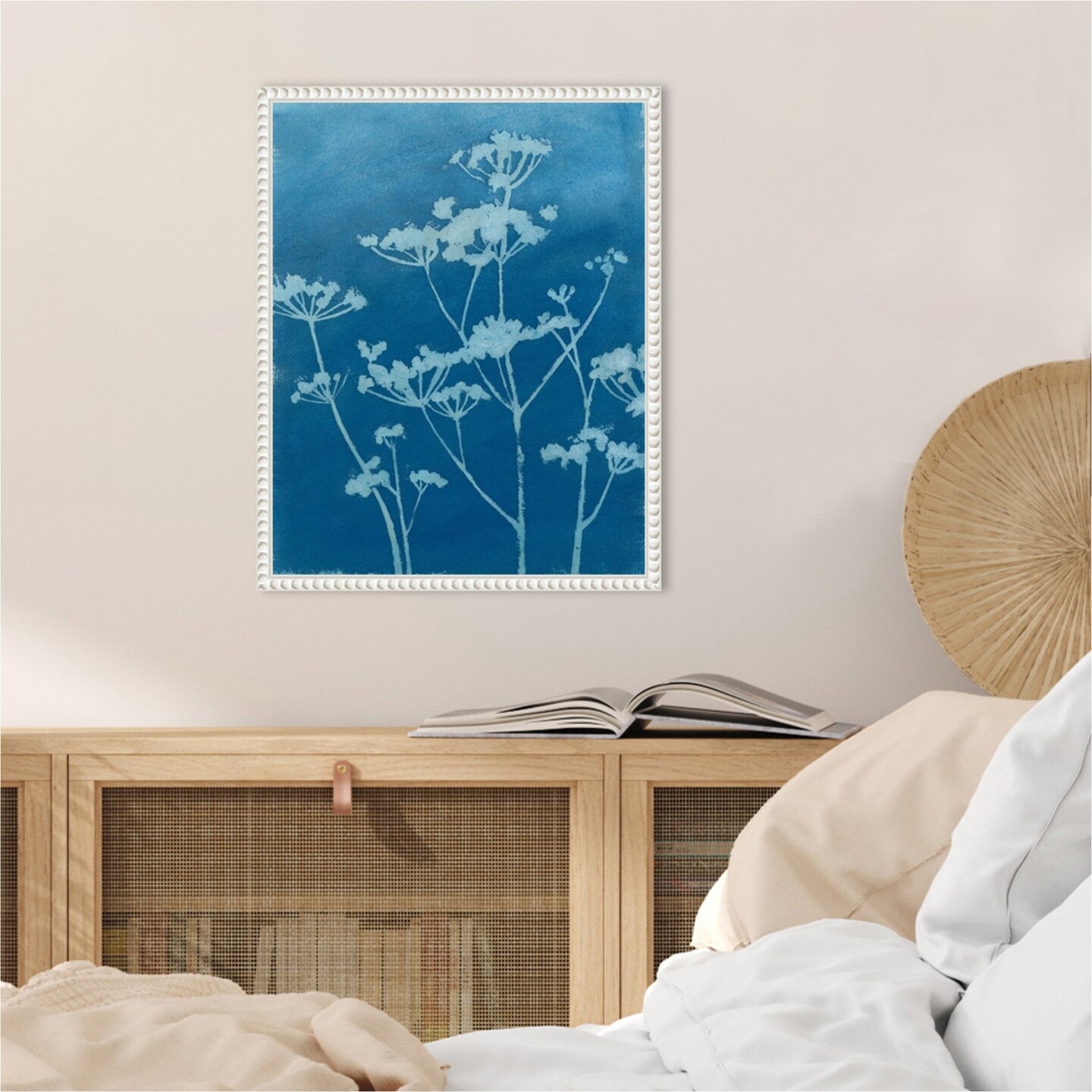 Indigo Print II by Megan Meagher Framed Canvas Wall Art