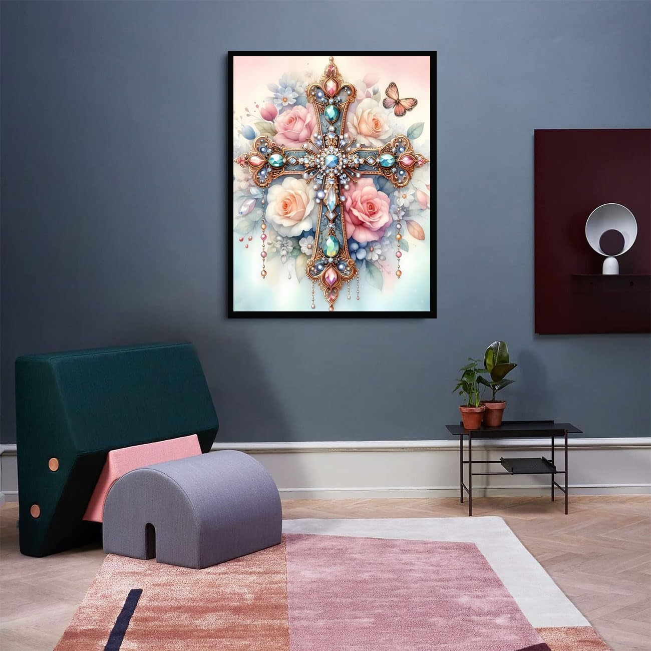 Christmas Diamond Painting Kit For Adults - 12x16 Inch, Full Round Drill, DIY Sparkling Home Decor Art