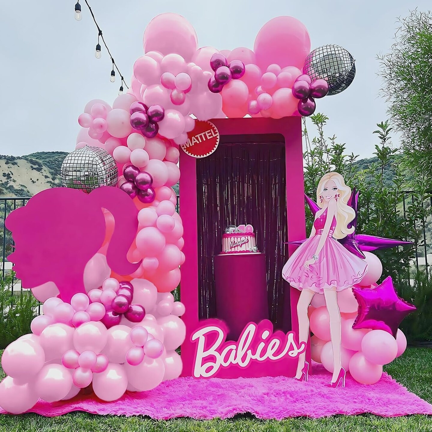 Pink Balloons Metallic Hot Pink Balloons 60PCS 12inch Light Pink Dark Magenta Pink Latex Balloons