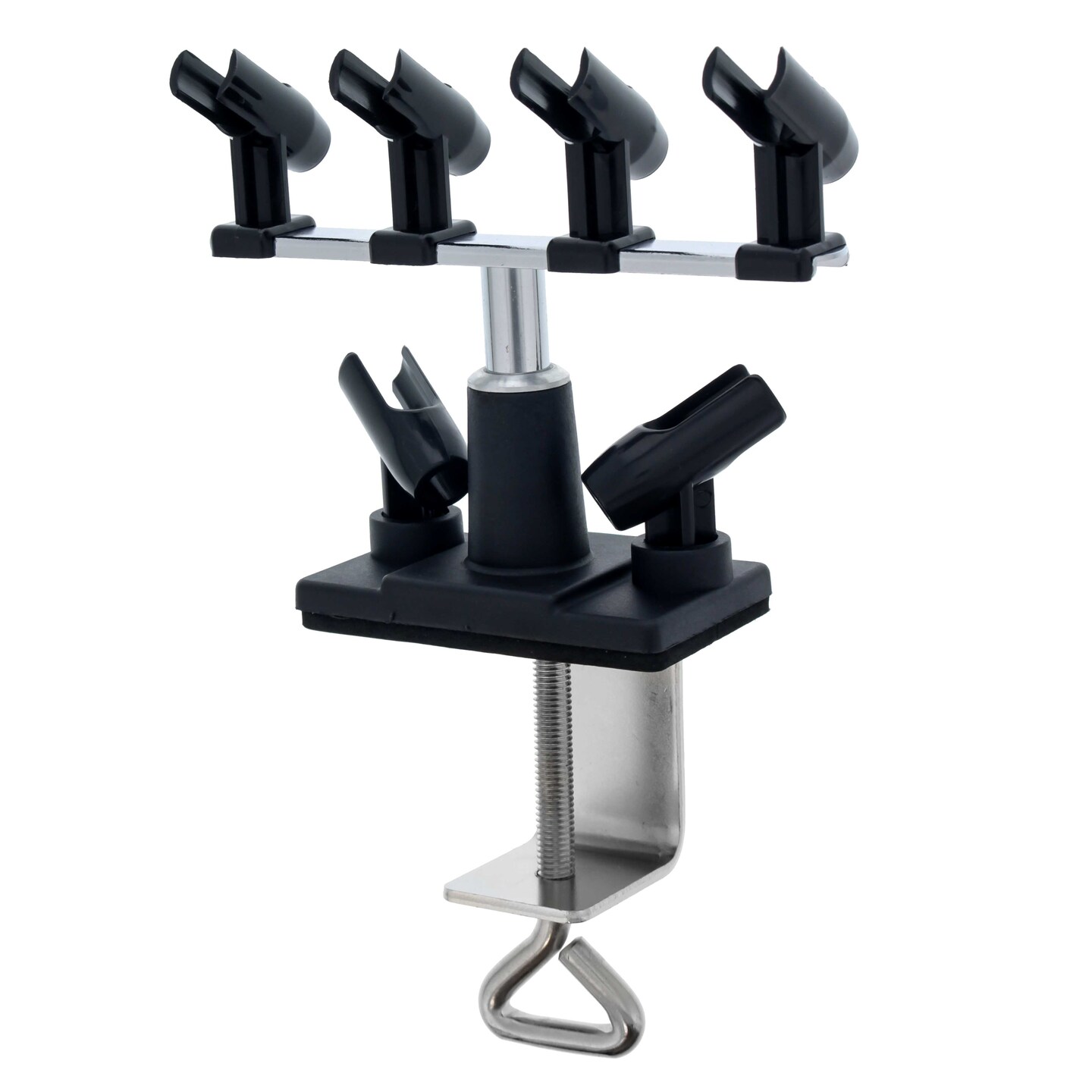 Universal Clamp-On 6-Airbrush Holder - Airbrush Accessories &#x26; Supplies for Garage or Workspace