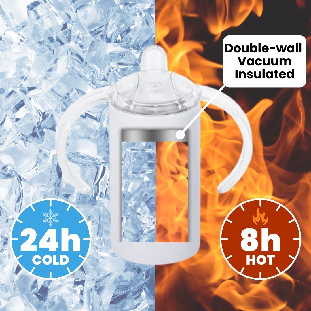 Makerflo 12 oz Straight Sippy Sublimation Blank Tumbler with Lid and Straw - Pack of 25 | Craft-Ready for DIY Gifts & Personalization (Sublimation, Epoxy, UV DTF, Vinyl, and Laser Engraving)