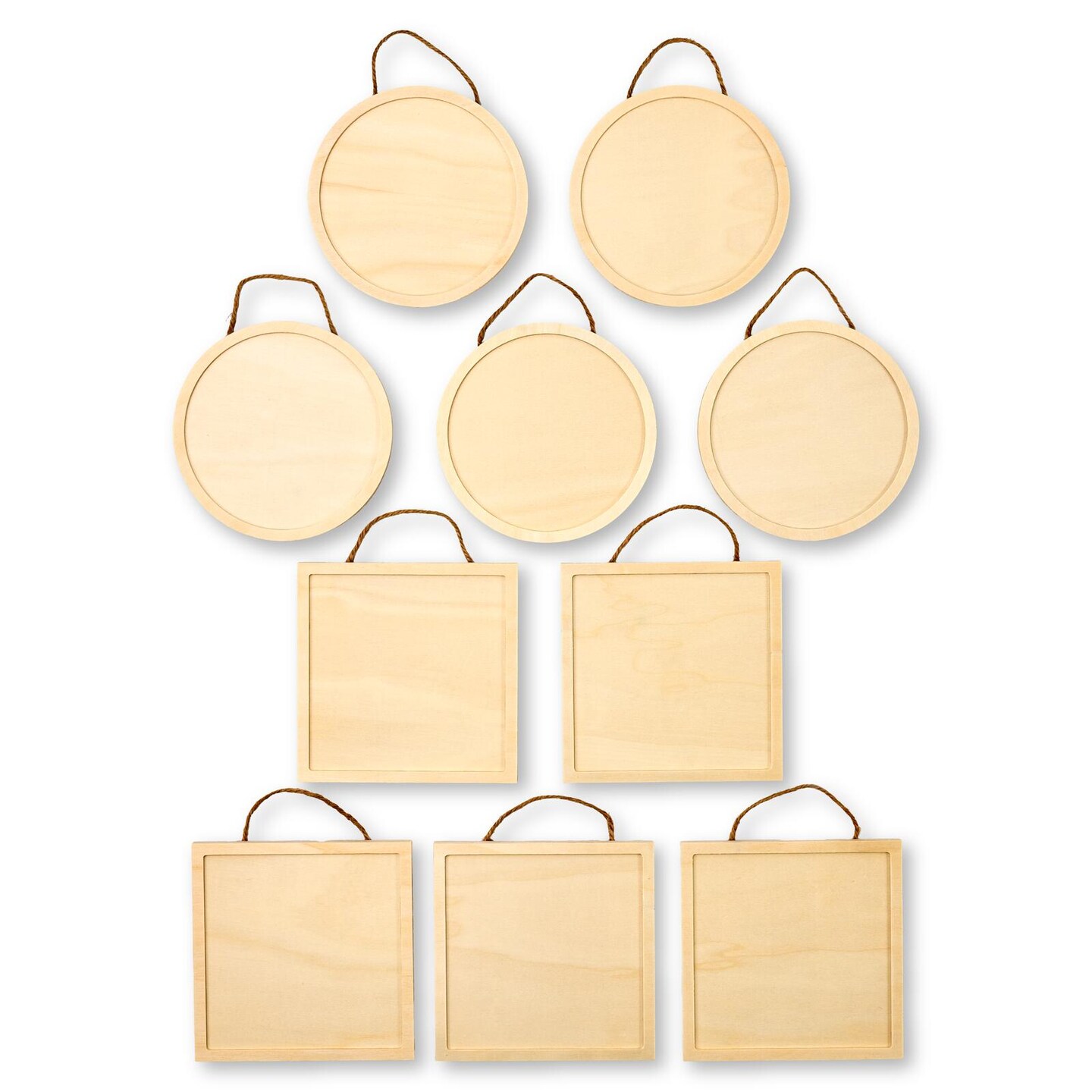 Martha Stewart&#x2122; 6&#x22; x 6&#x22; Plywood Plaques - 10 pc. - 68532