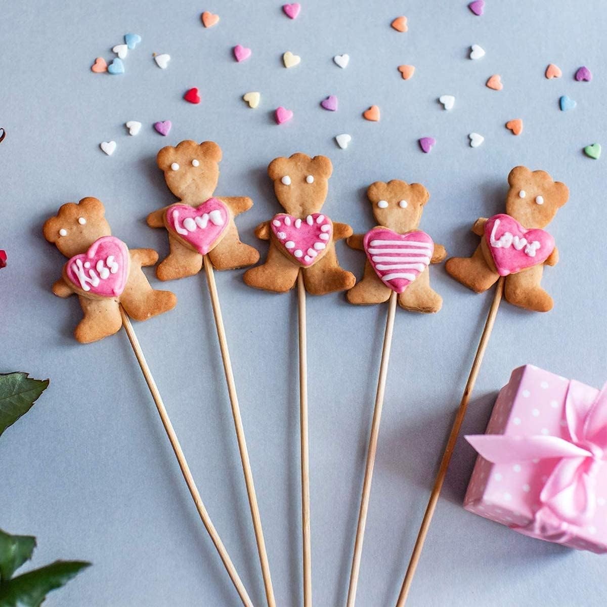 100PCS Dowel Rods Wood Sticks Wooden Dowel Rods - 1/8 x 6 Inch Bamboo Sticks - for Crafts