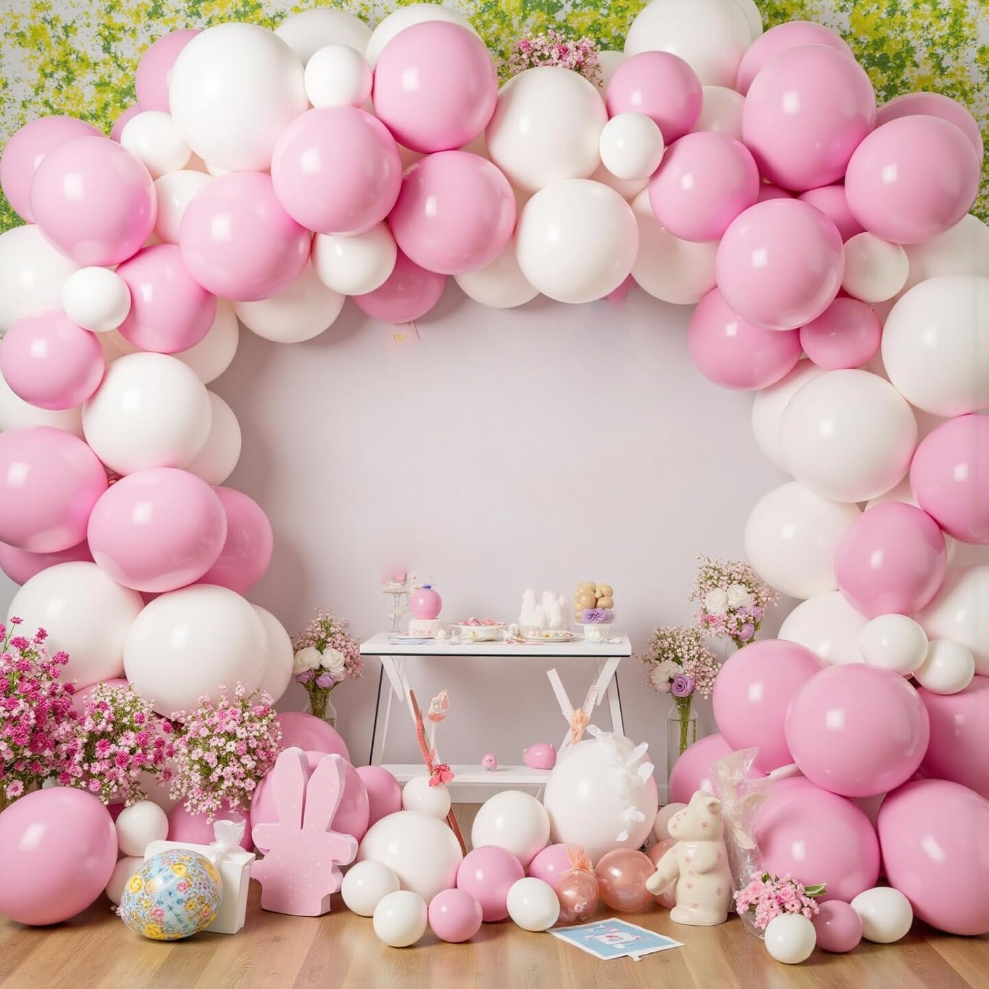 Pastel Pink Balloons, 4 PCS Jumbo Latex balloons for Proposal Wedding Aniverary Easter Decor