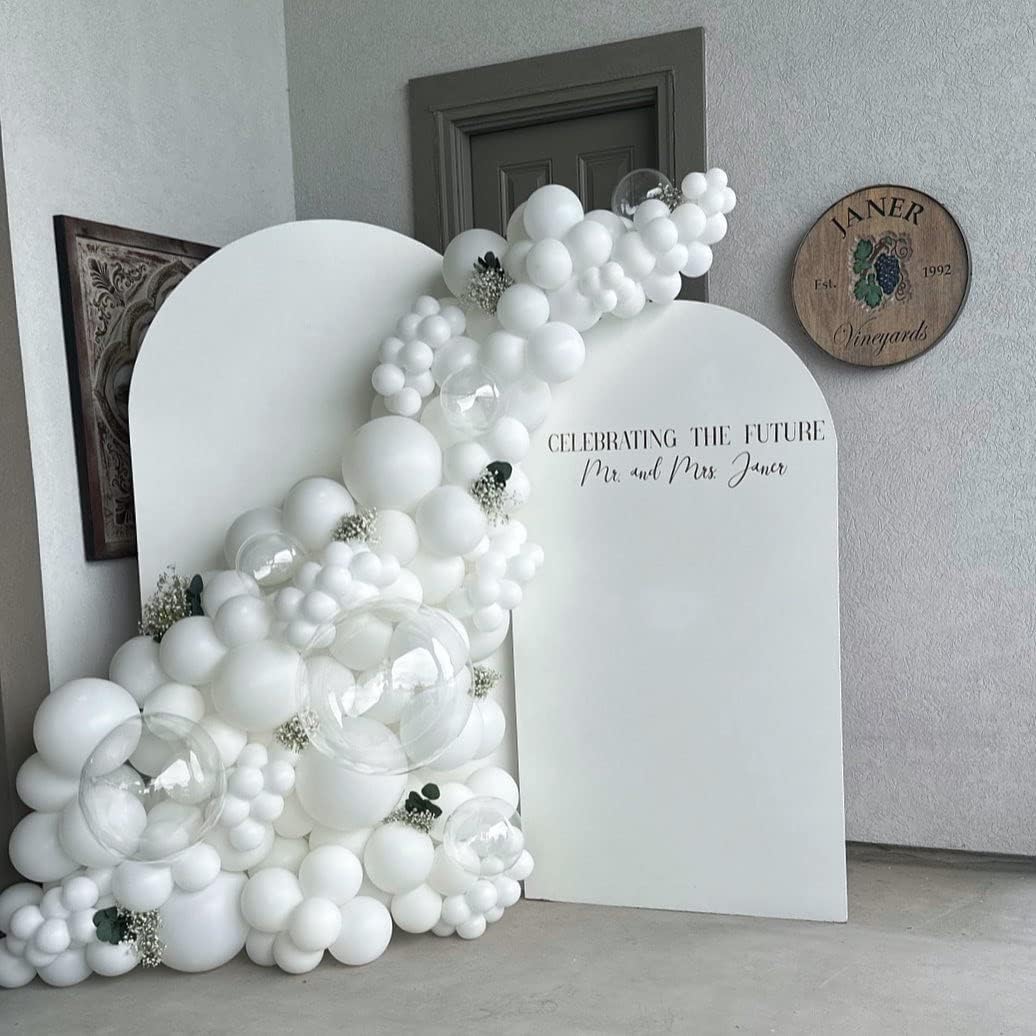 White Latex Balloons 50pcs 12in Matte Helium Party Decorations