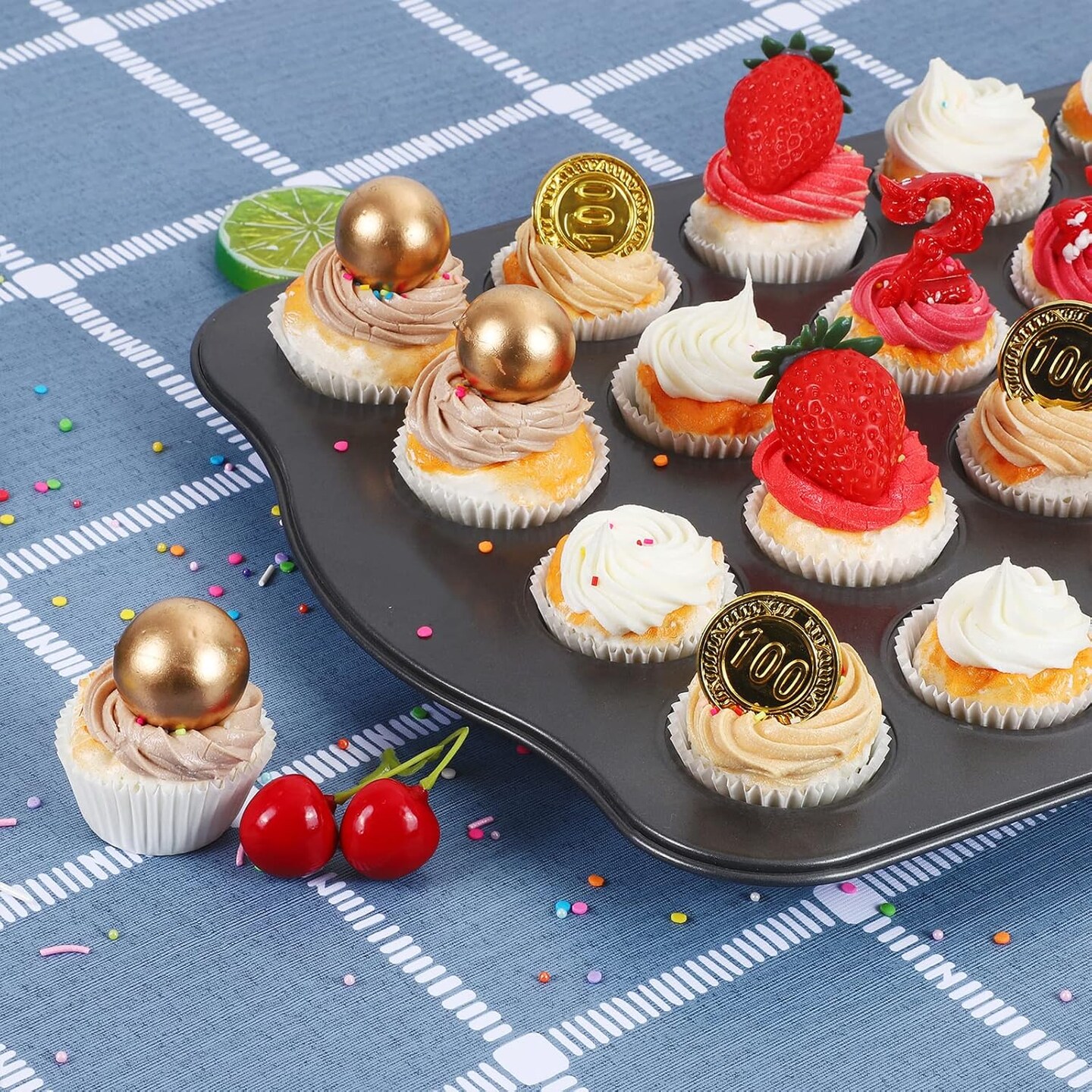 500 Count Mini Cupcake Liners White Muffin Liners Greaseproof No Smell Small Cupcake Wrappers Baking Cups