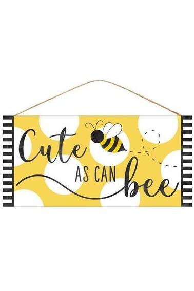 12&#x22; Wood Sign: Cute as Can Bee