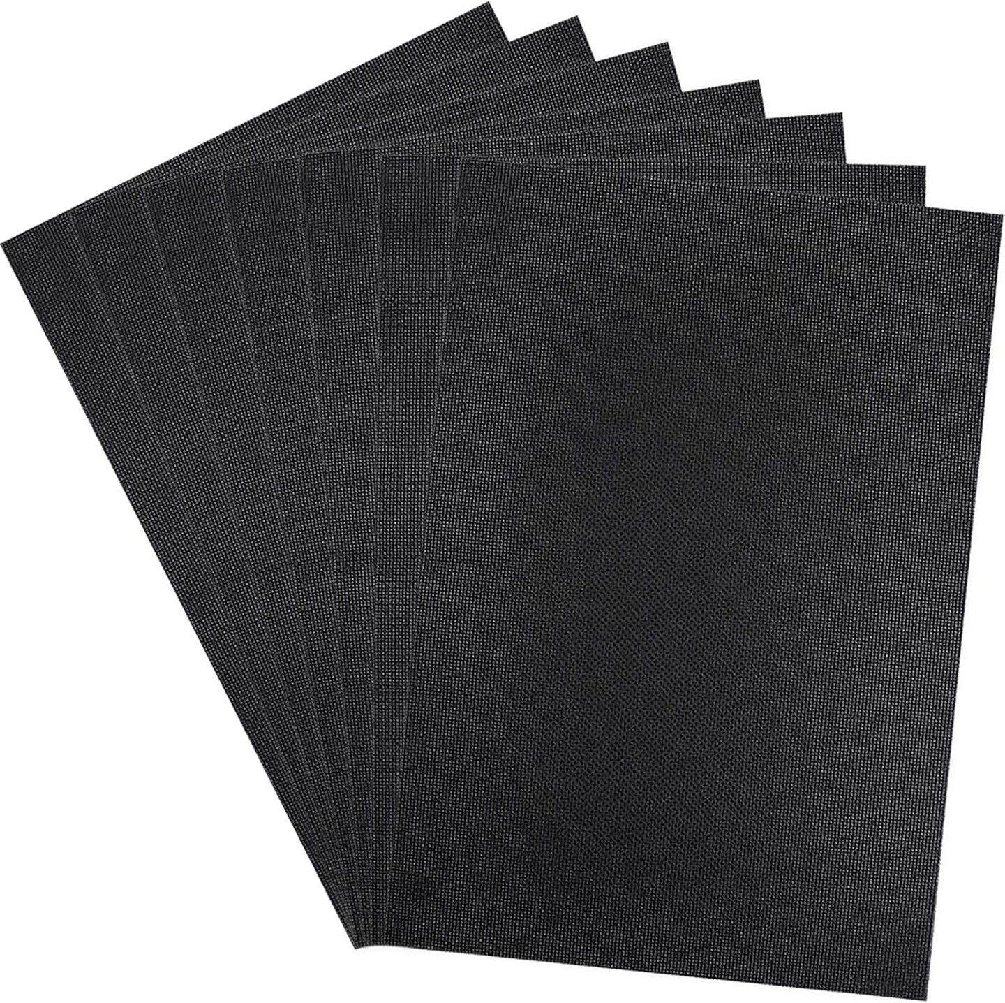 6 Pcs Cross Stitch Aida Cloth Embroidery Cloth Cross-Stitch Fabric 14 Count Black Aida Easy to use Embroidery Patterns Pictures 12 by 18-Inch