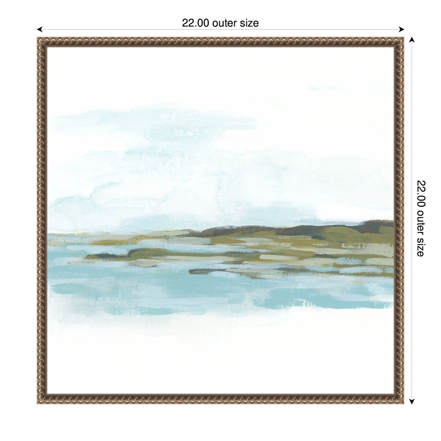 Shoreline Cameo II by June Erica Vess Framed Canvas Wall Art