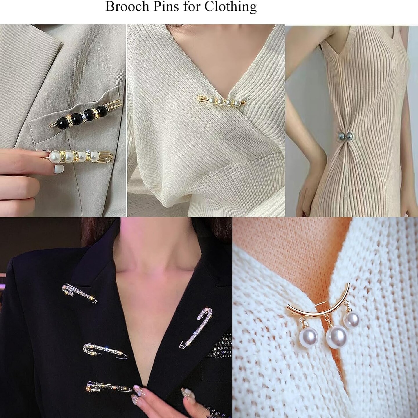 Charms for Socks Safety Pin Brooch,55pcs Junk Sock Charms Pins Gold Bling Sock Jewelry Charms,Brooch Pins for Socks,Pearl Rhinestone Brooch Pins Costom Shoe Sock Charms Kit Bulk for Hat Clothes