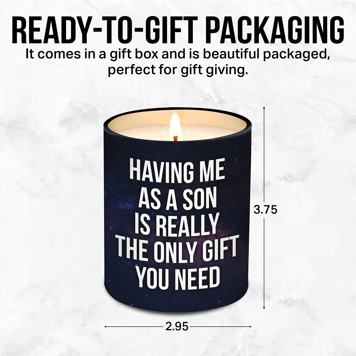 Mothers Gifts for Mom from Son, Mothers Day Gifts from Son - Gifts for Dad from Son for Fathers Day - Dad Gifts, Mom Gifts from Son - Birthday Gifts for Mom, Dad Birthday Gifts Candle 10Oz