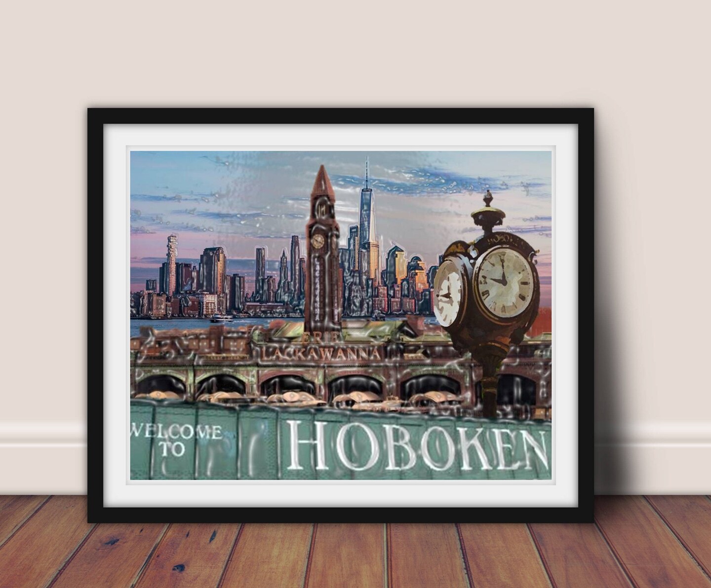 Gallery Wall Hoboken Framed Art Print Hoboken, New Jersey